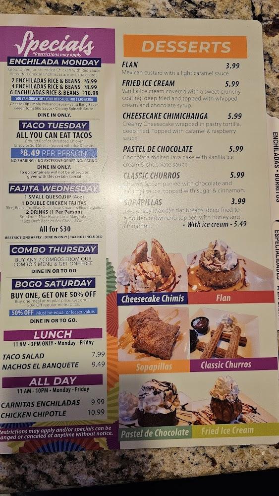 El Banquete Mexican Grille Menu image 4
